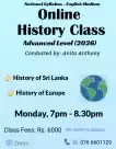 A/L History Class - Online (2026 Batch)