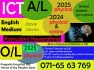 A/L & O/L ICT-English medium-Physical & Online classes