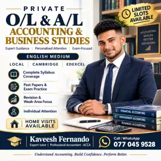 Accounting & Business Studies - Home visit