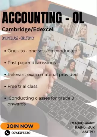 Accounting - Cambridge / Edexcel / National curriculum - OL & AL