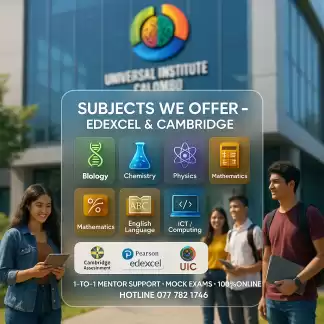 Ace Edexcel & Cambridge with Universal Institute Colombo (UIC) – 100 % Online! Ace Edexcel & Cambridge with Universal Institute Colombo (UIC) – 100 % Online!