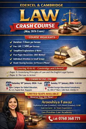 Advanced Law Revision Programme – Cambridge & Edexcel (May/June 2026)