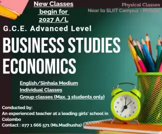 Advanced Level - BS & Econ classes begin.....