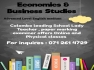 Advanced Level Business Studies classes 