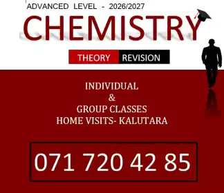 ADVANCED LEVEL CHEMISTRY | Revision / Theory / 2026/2027
