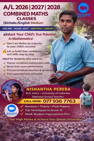 AL 2026/2027/2028 Combined maths