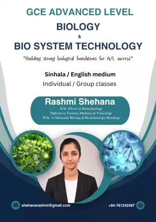 AL Biology English & Sinhala Medium