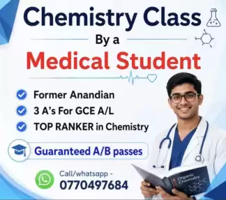 AL Chemistry , Physics Theory / Paper classes By a MBBS UNDERGRADUATE