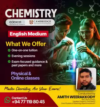 AL Chemistry Tuition Individual or small Group Visiting or Online
