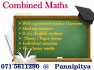 AL Combined Maths English /Sinhala Medium Theory / Revision Class