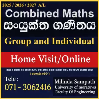 Al Combined Maths Home Visit / Online