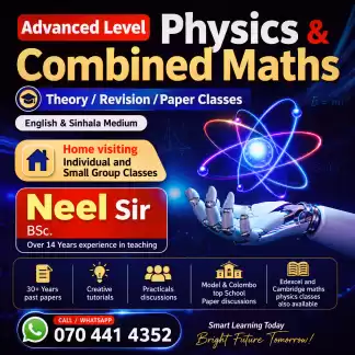 Al Physics (English medium /Sinhala medium ) Theory /Revision /Paper classes (Home visiting -Colombo)