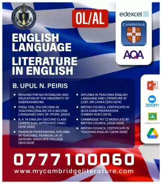 AQA, Cambridge, Edexcel English and Literature OL/AL