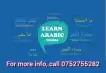 Arabic class for boys only