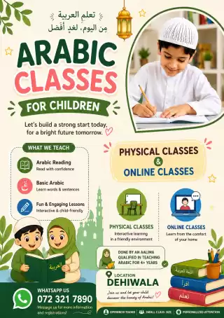 Arabic Classes for school syllabus Overseas and Srilanka