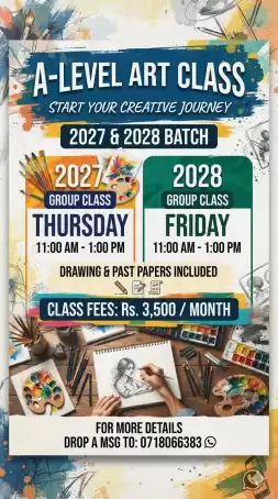 Art classes in English medium