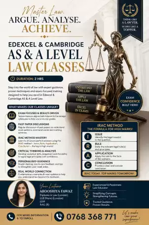 AS & A Level Law Excellence Starts Here