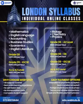 As/A2 Level individual class available