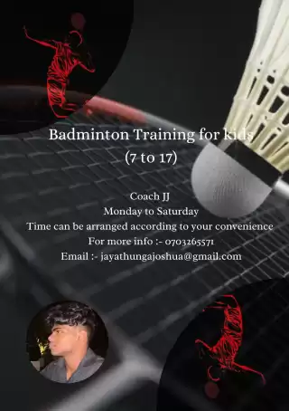 Badminton Classes for Kids and Teens(6 upwards)