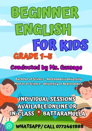 Beginner English for Kids | Online or In-person