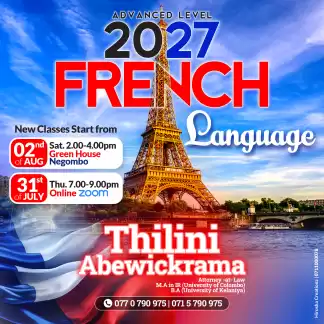 Beginning of 2027 A/L French Classes
