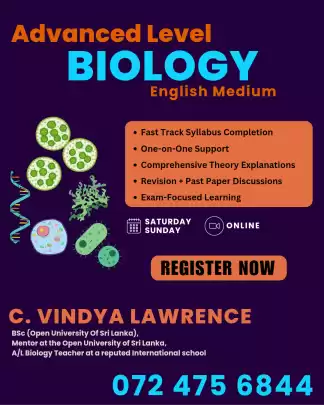 Biology A/L : One-on-One Support