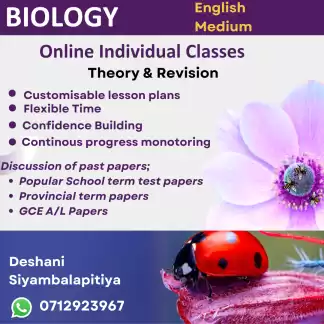Biology Classes - English Medium