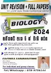 Biology For 2024 A/L [ Sinhala Medium] | Unit revision+ Full Papers