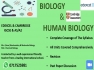 BIOLOGY & HUMAN BIOLOGY 