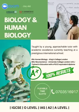 Biology & Human Biology - IGCSE,O/L,A/L,AS,A2