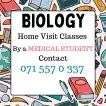 Biology Individual Home Visit classes by a MEDICAL STUDENT