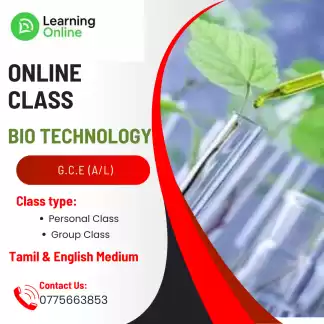 Biotechnology Theory and Paper class Tamil and English medium