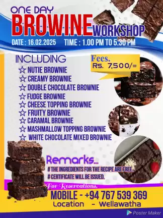 Brownie one Day workshop