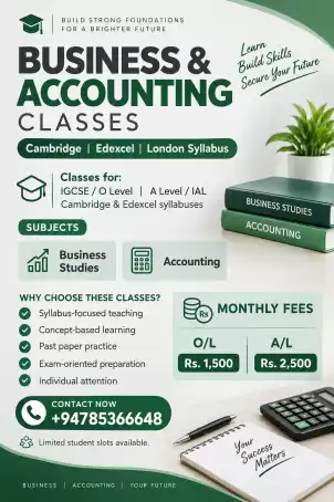 BUSINESS & ACCOUNTING CLASSES