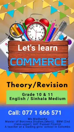 Business & Accounting Studies (COMMERCE) Classes begin....