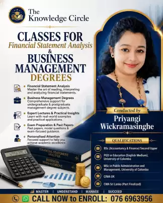 BUSINESS & FINANCE DEGREE TUITION CLASSES