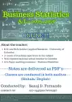 Business Statistics A/L (2026)