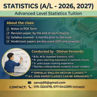 Business Statistics (A/L - 2026,2027)