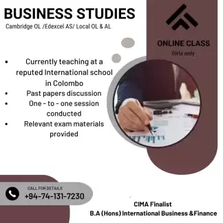 Business studies - Cambridge and Edexcel (OL/AL)