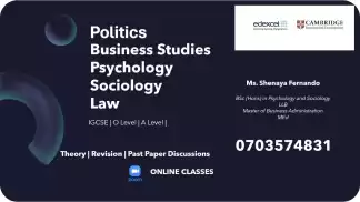 Business Studies | Psychology | Sociology | Law | Politics