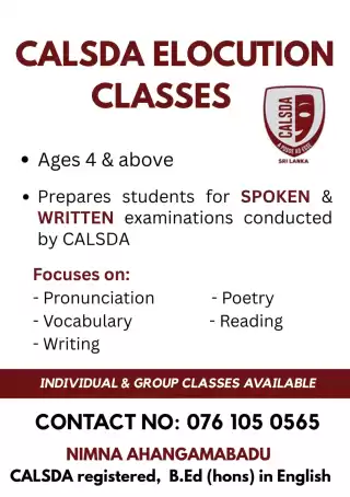 CALSDA Elocution Classes