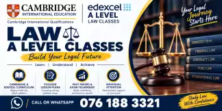 Cambridge and edexcel law classes