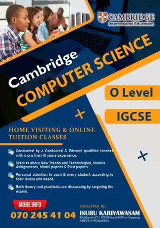 Cambridge Computer Science - O Level & IGCSE | Home Visiting & Online