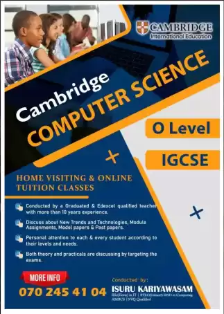 Cambridge Computer Science - O Level & IGCSE | Home Visiting & Online