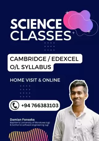 Cambridge / Edexcel A/L AS Science classes home visit and online