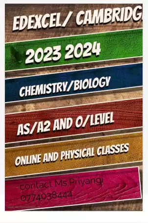 Cambridge/Edexcel- chemistry/ biology/ human biology