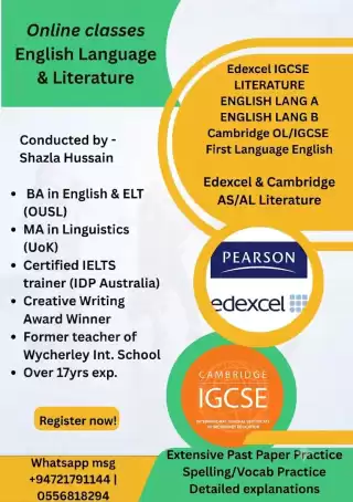 CAMBRIDGE / EDEXCEL IGCSE / AQA / SATs ENGLISH LANGUAGE & LITERATURE