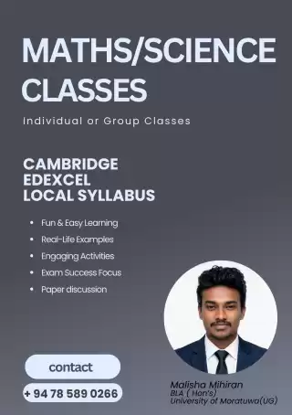 Cambridge Edexcel Local Maths / Science Classes