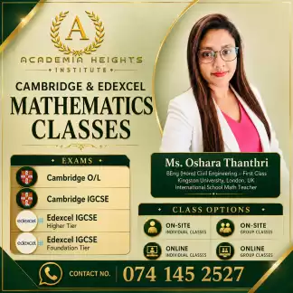 Cambridge & Edexcel Mathematics Classes