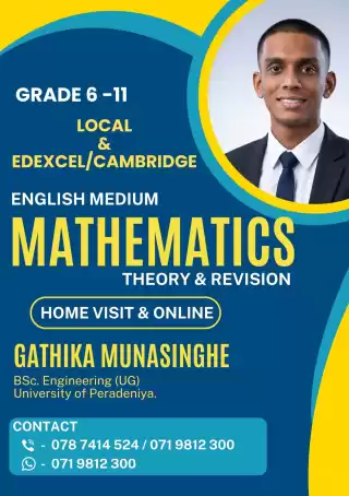 Cambridge Edexcel Mathematics Classes Grade 6 To O/L